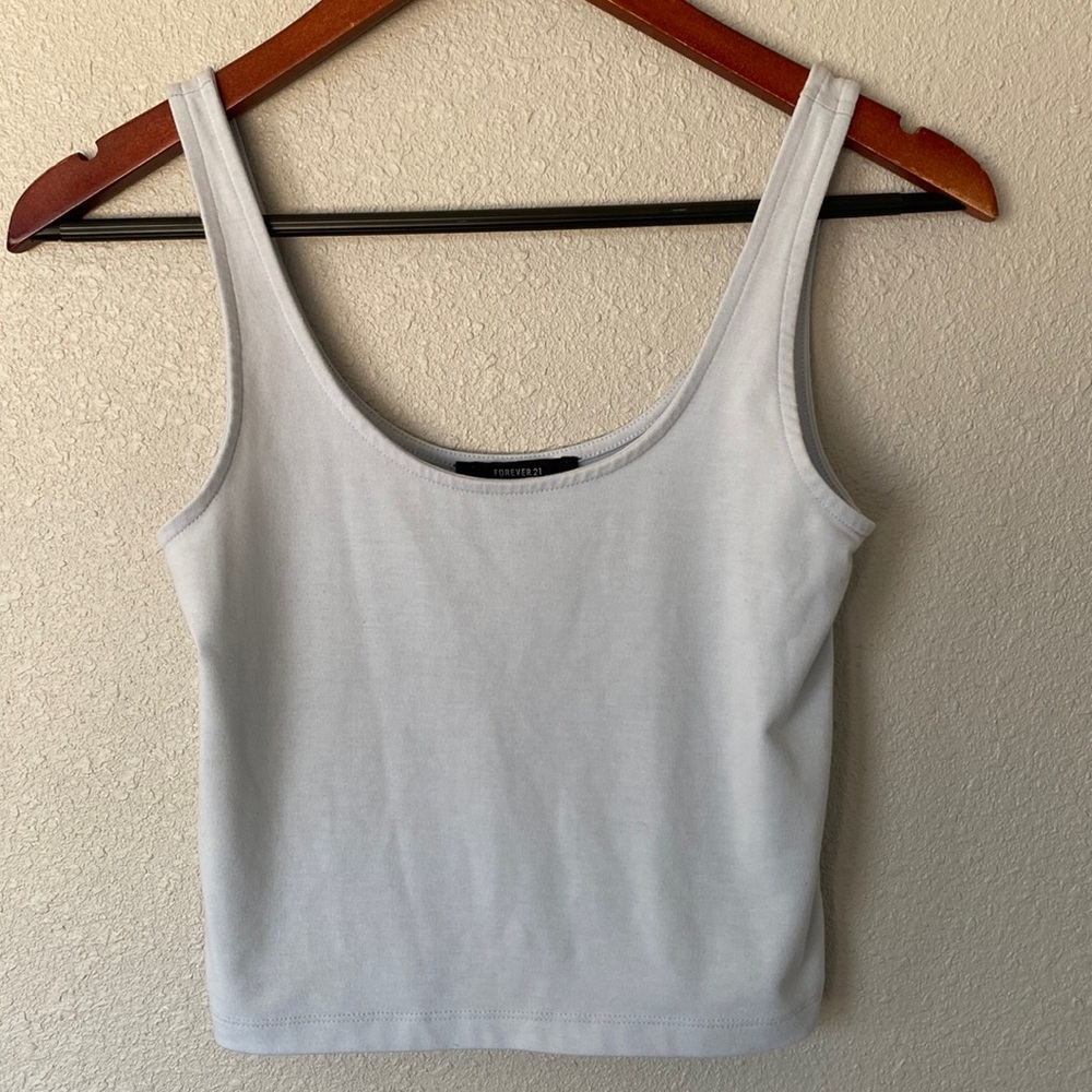 Forever 21 baby blue scoop neck tank